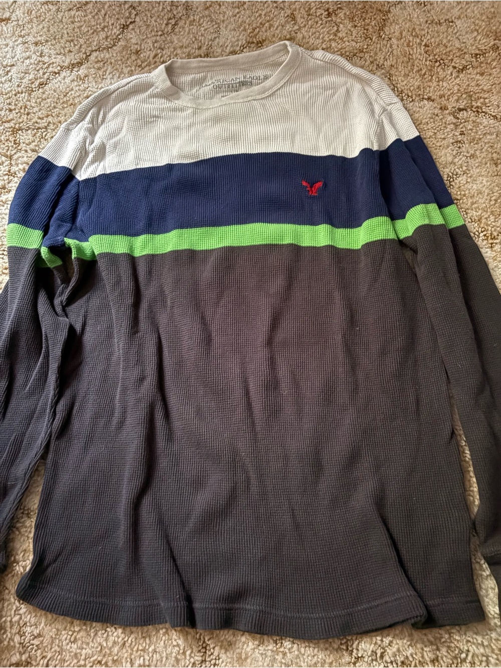 American Eagle Waffle Knit Sweater